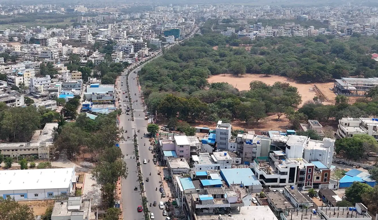 Sangareddy NH-65 road infrastructure and development corridor